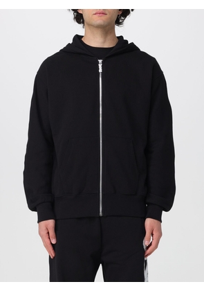 DISCLAIMER Zip-Up Cotton Hoodie with Printed Logo