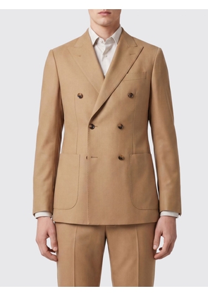 SARTORIO NAPOLI Double-Breasted Cashmere and Silk Blazer with Peak Lapels