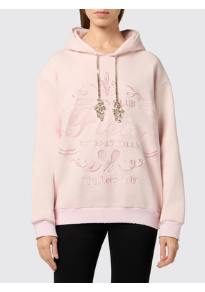 PHILIPP PLEIN Tennis Club Cotton Hoodie with Jewelled Drawstring