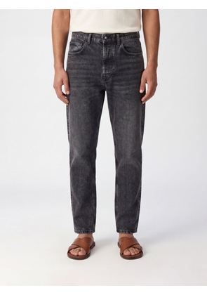 AMISH Mid-Rise Straight-Leg Stretch-Denim Jeans with Five Pockets