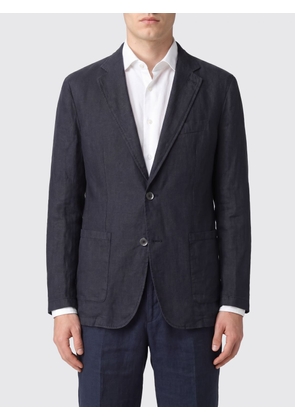 ALTEA Single-Breasted Linen Blazer with Two-Button Closure and Patch Pockets