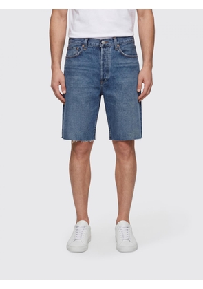 AGOLDE Knee-Length Denim Shorts with Five-Pocket Design