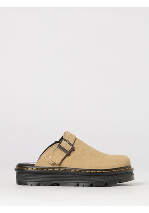 DR. MARTENS Zebzag Suede Mules with Strap and Round Toe