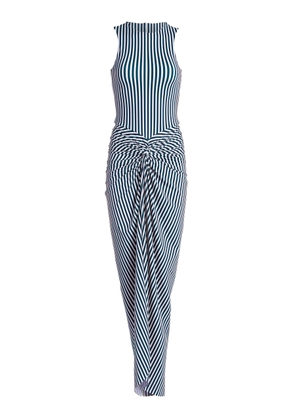 Silvia Tcherassi Leni Gathered Jersey Maxi Dress - Moda Operandi