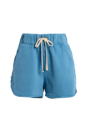 Les Tien Exclusive Serena Scallop Cotton Mini Shorts - Moda Operandi