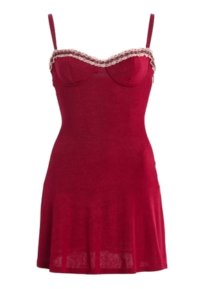 Mirror Palais Ruffled Chiffon Mini Dress - Moda Operandi