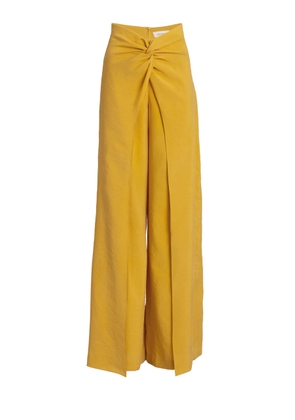 Silvia Tcherassi Canturipe Twisted Crepe Wide-Leg Pants - Moda Operandi