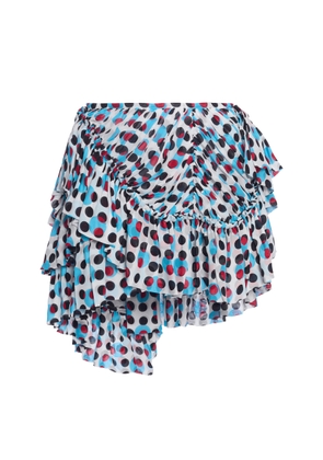 Dries Van Noten Shelby Polka-Dot Georgette Mini Skirt - Moda Operandi