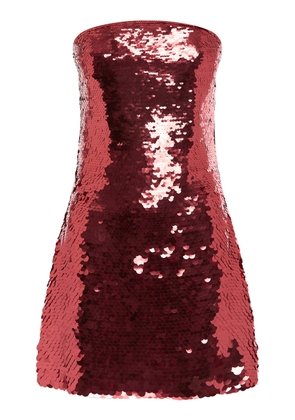 Alex Perry Strapless Sequined Mini Dress - Moda Operandi