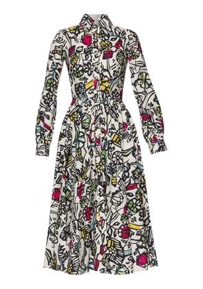 Lena Hoschek Stella Printed Cotton Midi Dress - Moda Operandi