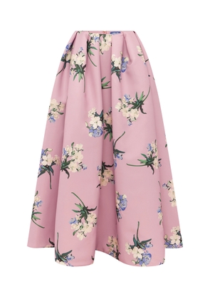 Leo Lin Victoria Floral-Print Mid-Rise Maxi Skirt - Moda Operandi