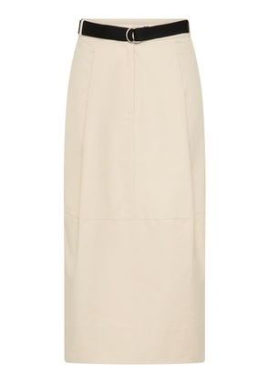 St. Agni Cocoon Canvas Midi Skirt - Moda Operandi