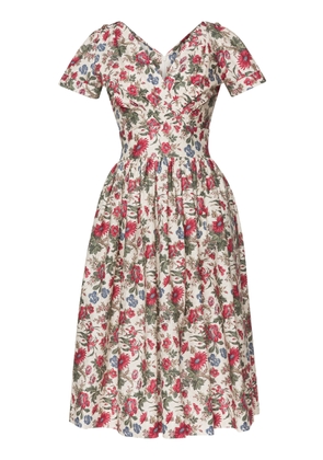 Lena Hoschek Susanna Floral Cotton Midi Dress - Moda Operandi