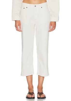 Miu Miu Cropped Flare Leg in Bianco - Cream. Size 28 (also in 27, 29).