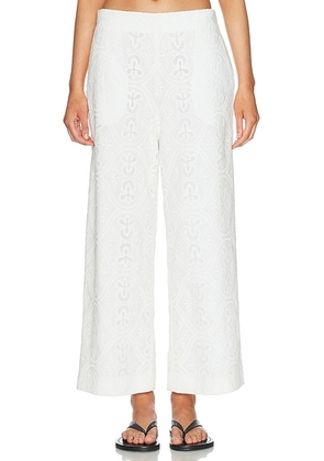 TOVE Nynette Trouser in White - White. Size 36 (also in 34, 38).