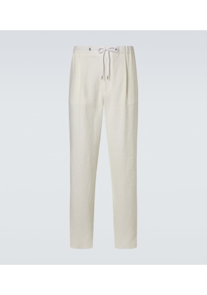 Giorgio Armani Linen canvas tapered pants