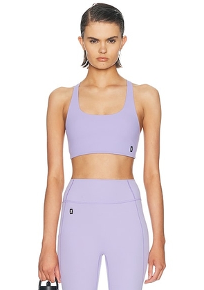 On Studio Bra in Bloom - Purple. Size L (also in XS, S, M).
