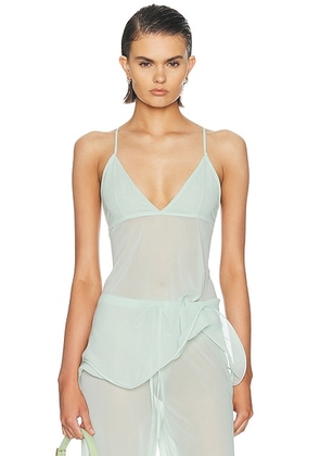 Shani Shemer Lilo Top in Aqua Blue - Mint. Size L (also in ).
