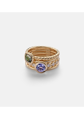 David Yurman DY MercerÂ® 18kt gold ring with gemstones