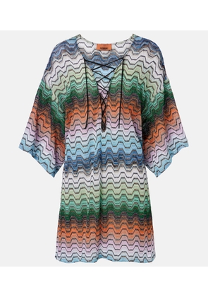 Missoni Wave lame beach dress