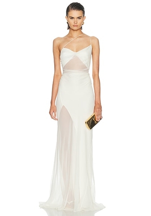 The Sei Diaphanous Gown in Cream - Cream. Size 2 (also in 0, 4, 6, 8).