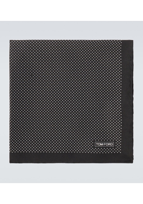 Tom Ford Polka-dot silk pocket square