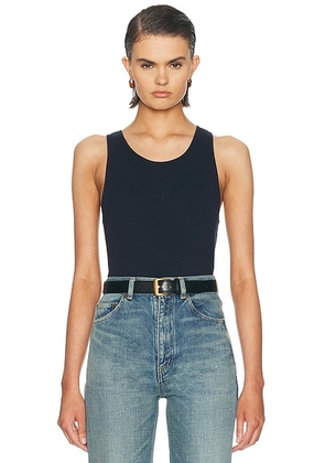 Saint Laurent Cassandre Tank Top in Bleu Minuit - Navy. Size L (also in S, M).