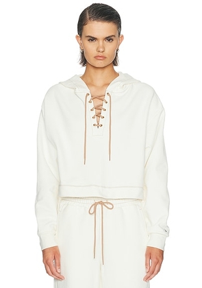 THE UPSIDE Arkana Priah Hoodie in Natural - Cream. Size M (also in XS, L).