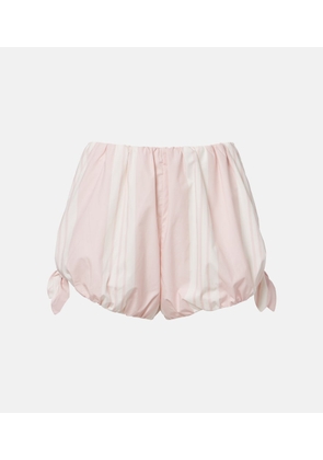 Posse Rosie striped cotton shorts