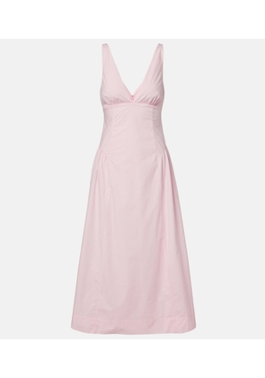 Posse Lindie cotton poplin midi dress