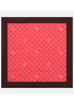 Valentino Printed silk twill scarf