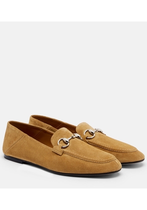 Gucci Jordaan Horsebit suede loafers