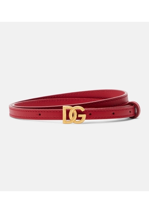 Dolce&Gabbana DG leather belt