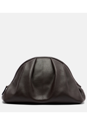 The Row Charlotte Small leather clutch
