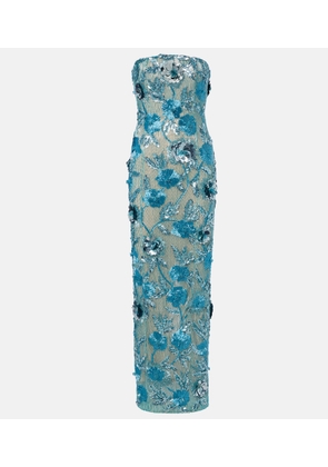 Rachel Gilbert Pierre embellished bustier gown