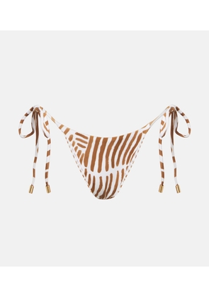 ViX Paula Hermanny Tie Side printed bikini bottoms