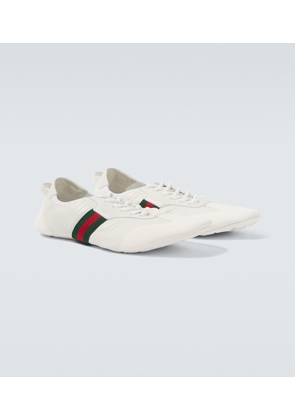 Gucci Flex leather and suede sneakers