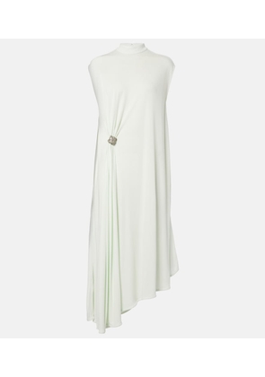 Bottega Veneta Knot gathered crepe jersey midi dress