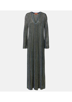 Missoni Striped lame gown
