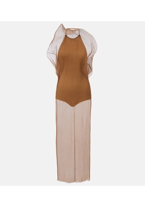 Magda Butrym Sheer silk organza gown