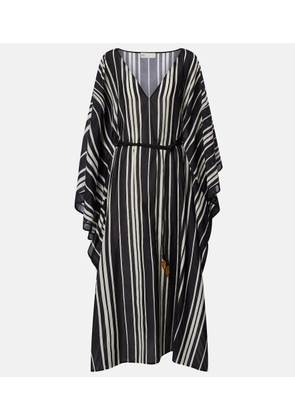 Tory Burch Striped cotton and silk kaftan