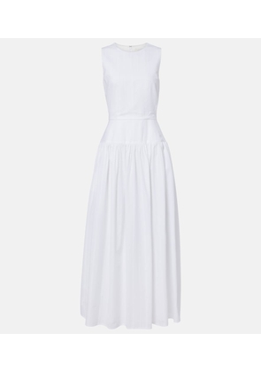 Loulou de Saison Ama cotton poplin maxi dress