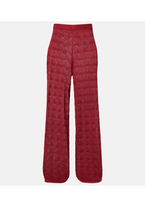 Loulou de Saison Egeo knitted wide-leg pants