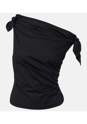 Staud Bellaria asymmetric cotton top