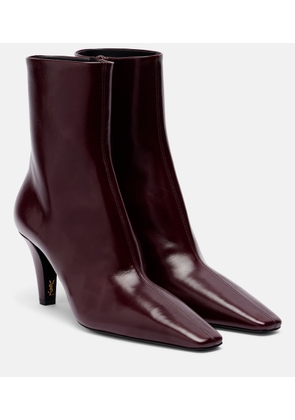 Saint Laurent Jill leather ankle boots