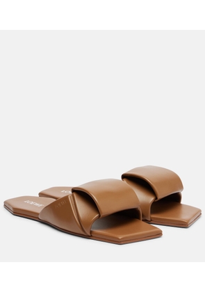 Loewe Origami leather slides