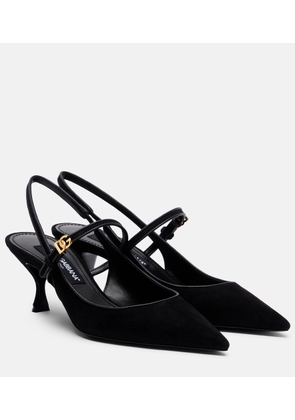 Dolce&Gabbana Suede slingback pumps