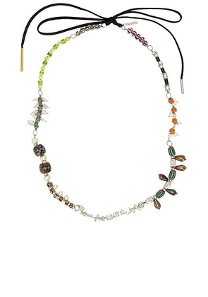 Dries Van Noten Beaded Necklace in Multi - Multi. Size all.