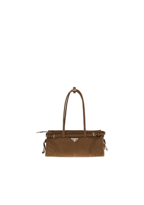 Prada Brown Calf Leather Bos Taurus Handbag