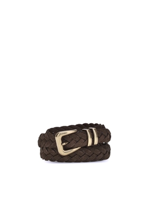 Brunello Cucinelli Brown Calf Leather Bos Taurus Belt - 105 cm / 42 Inches